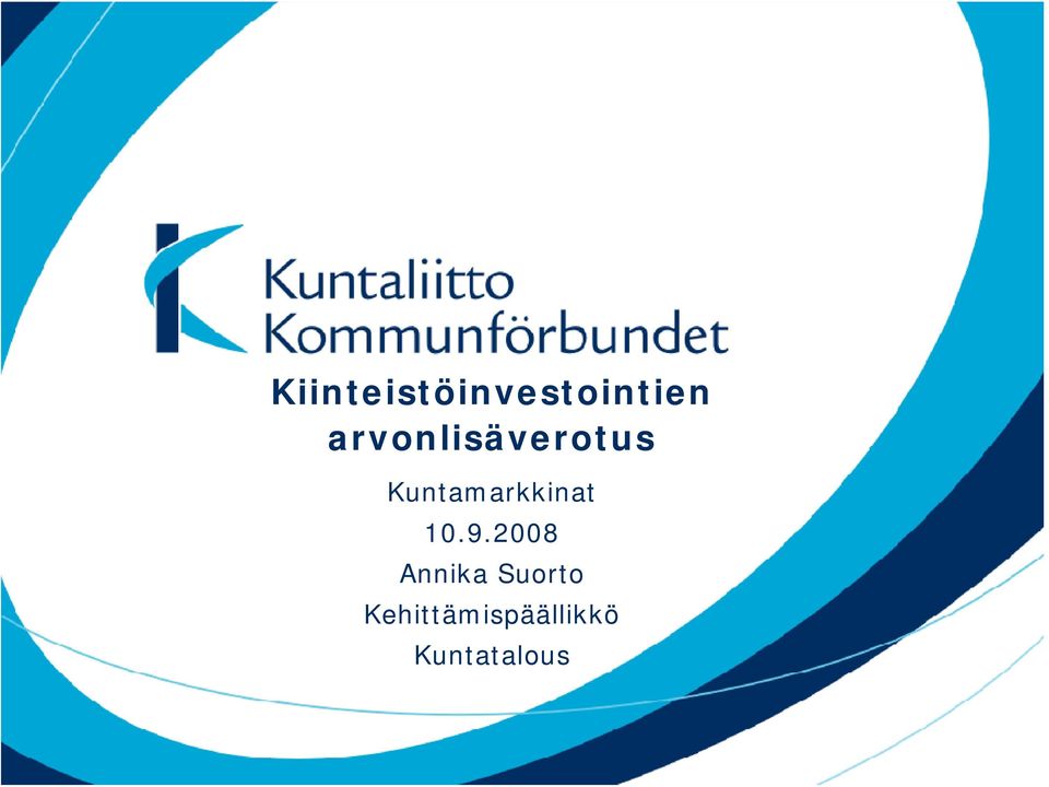 Kuntamarkkinat 10.9.