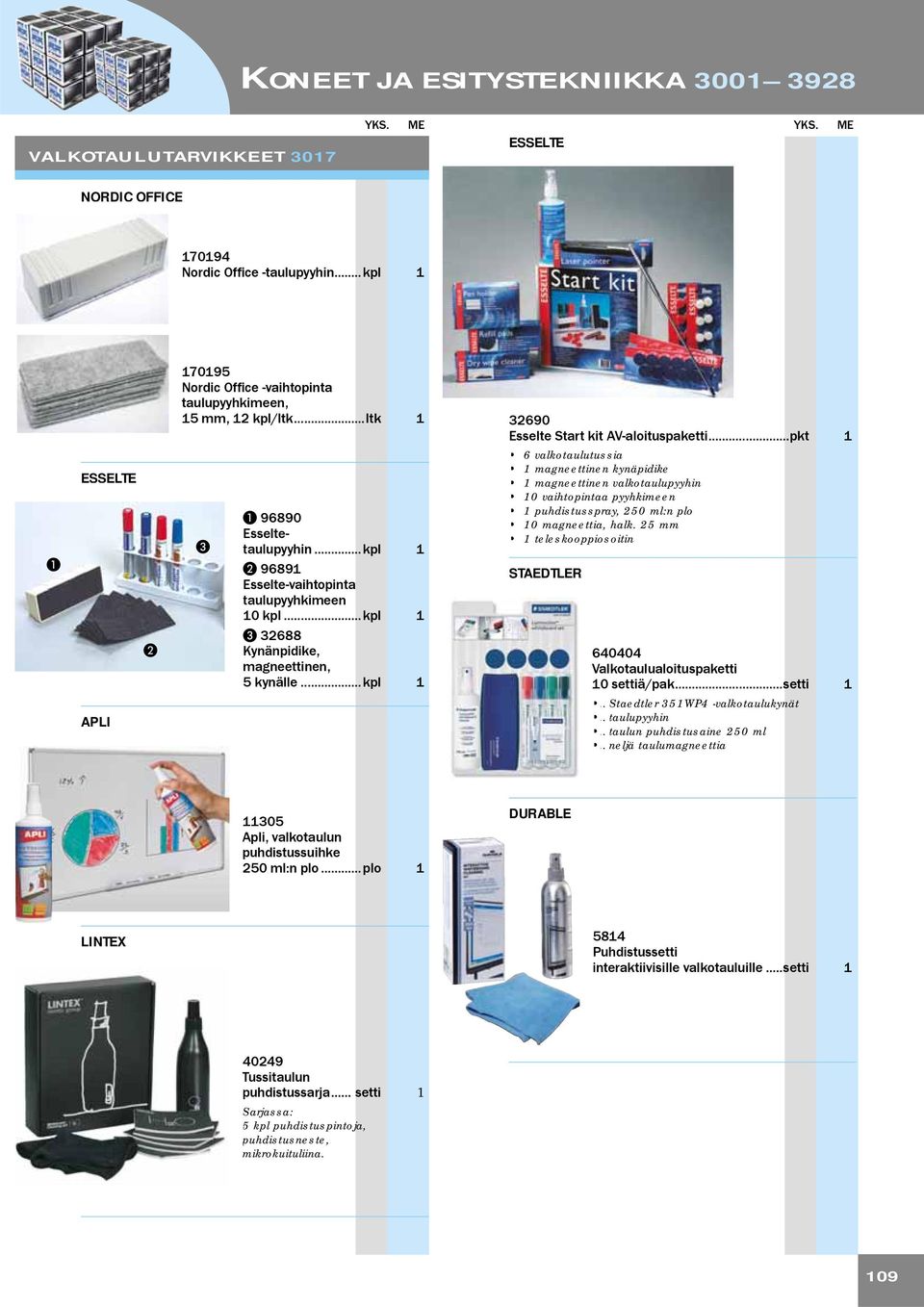 .. kpl 1 32690 Esselte Start kit AV-aloituspaketti.
