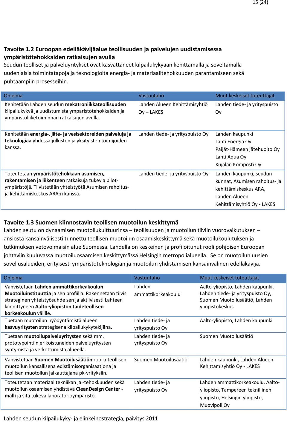 soveltamalla uudenlaisia toimintatapoja ja teknologioita energia ja materiaalitehokkuuden parantamiseen sekä puhtaampiin prosesseihin.