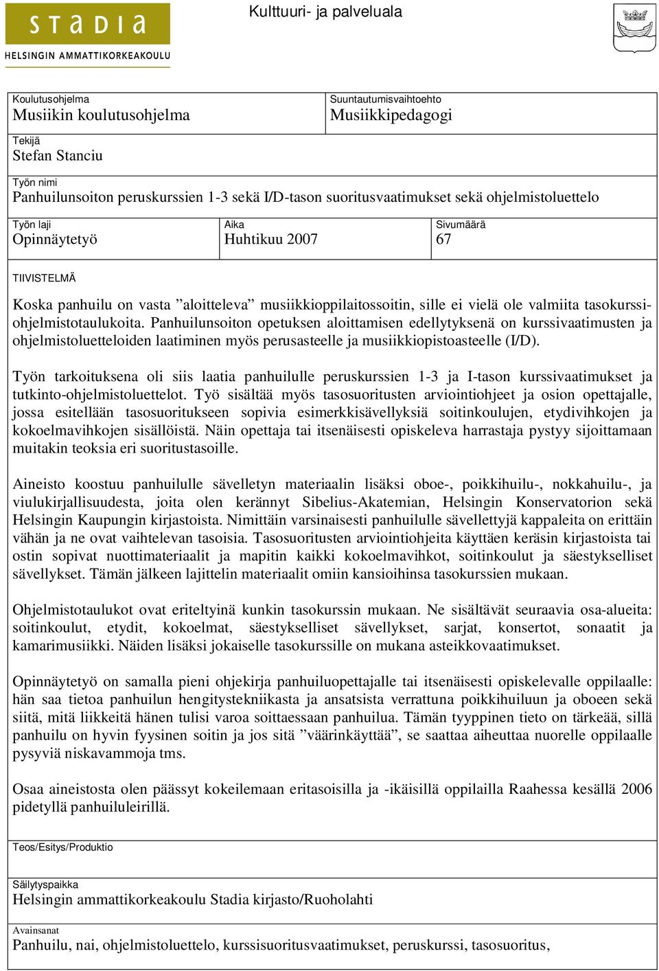 valmiita tasokurssiohjelmistotaulukoita.