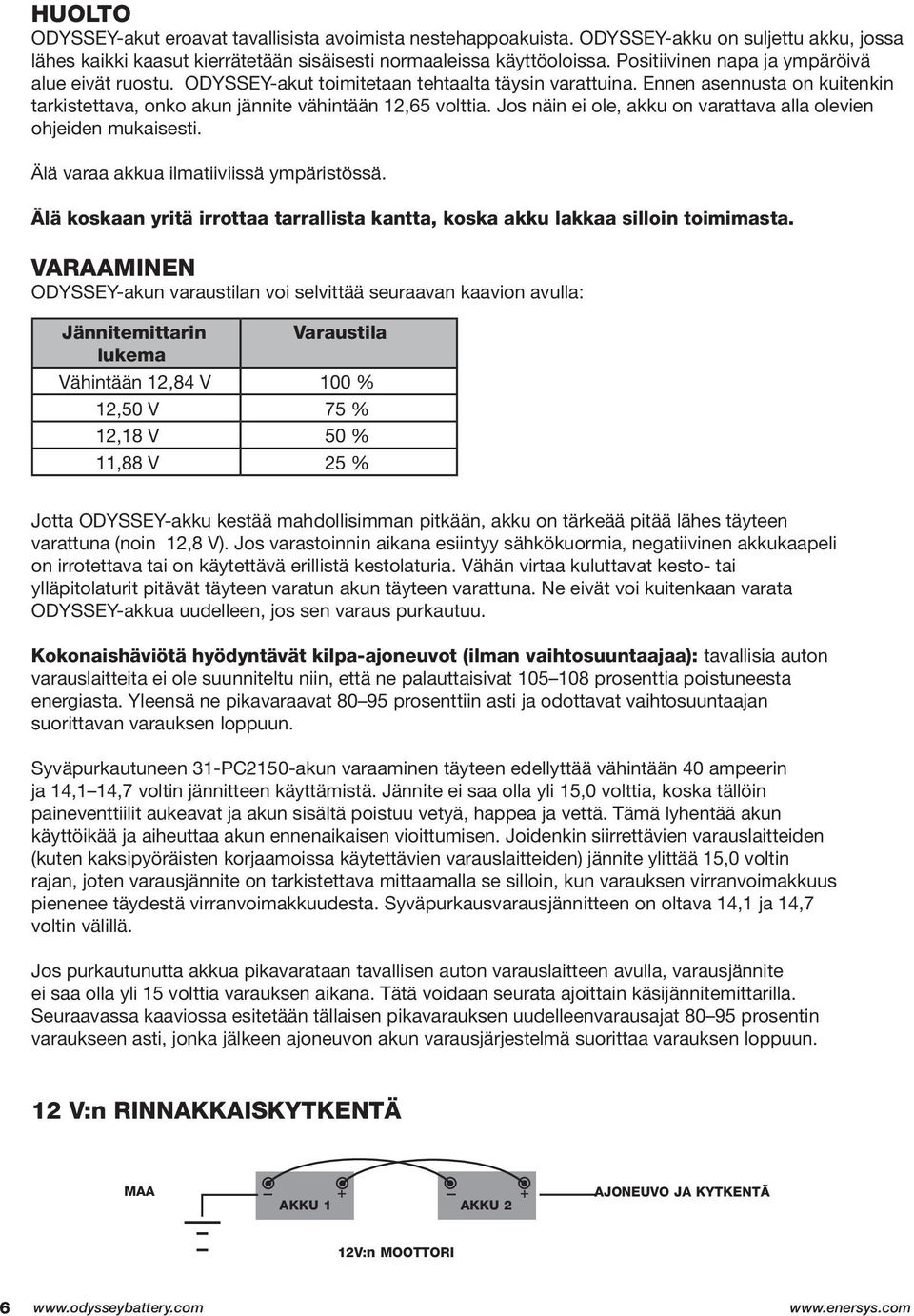 Jos näin ei ole, akku on varattava alla olevien ohjeiden mukaisesti. Älä varaa akkua ilmatiiviissä ympäristössä. Älä koskaan yritä irrottaa tarrallista kantta, koska akku lakkaa silloin toimimasta.