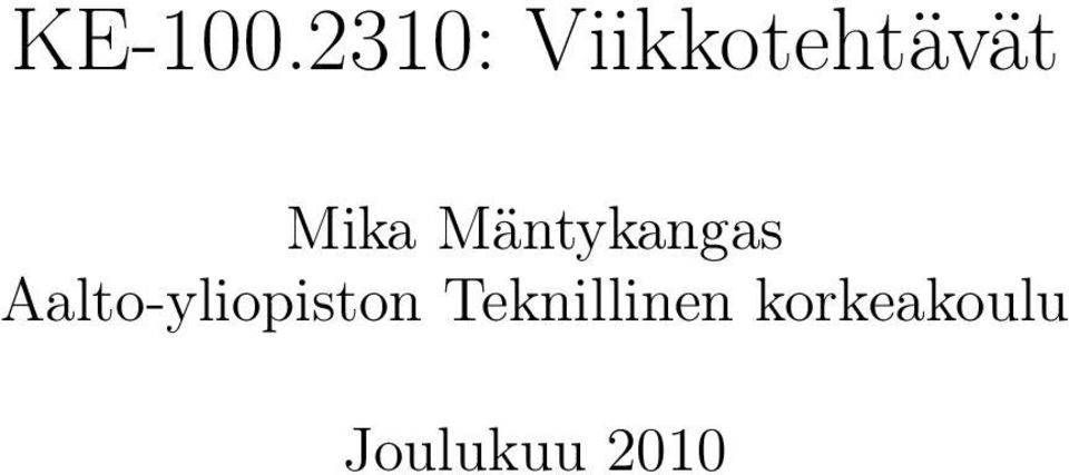 Mika Mäntykangas
