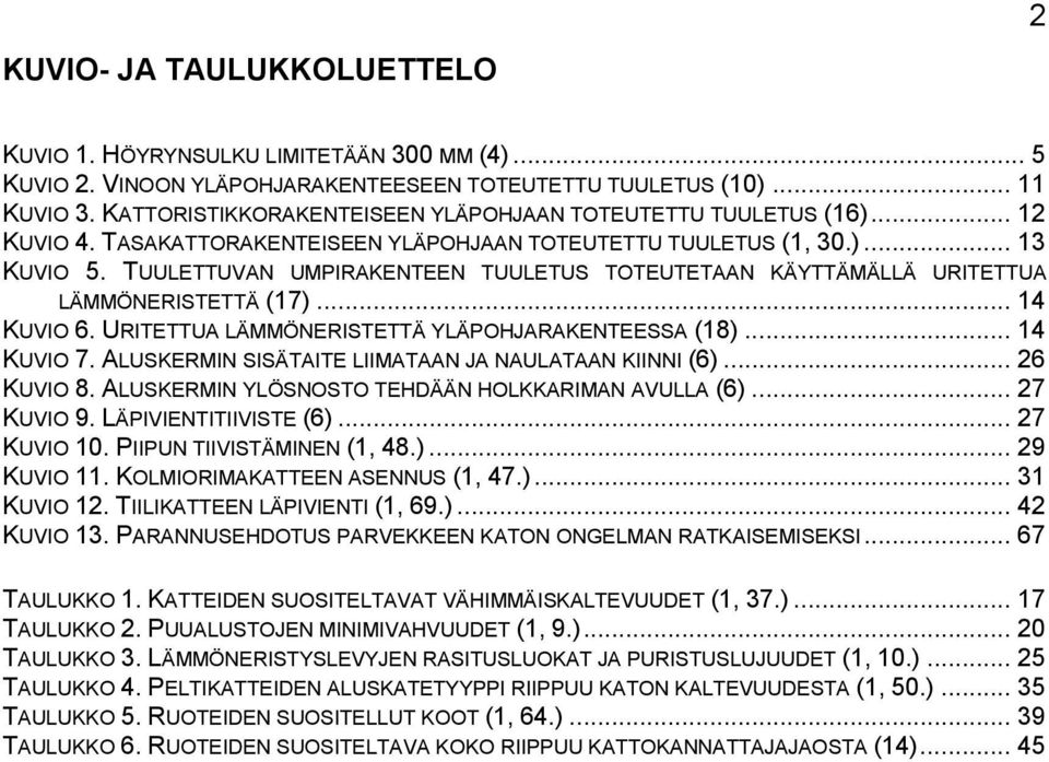 TUULETTUVAN UMPIRAKENTEEN TUULETUS TOTEUTETAAN KÄYTTÄMÄLLÄ URITETTUA LÄMMÖNERISTETTÄ (17)... 14 KUVIO 6. URITETTUA LÄMMÖNERISTETTÄ YLÄPOHJARAKENTEESSA (18)... 14 KUVIO 7.