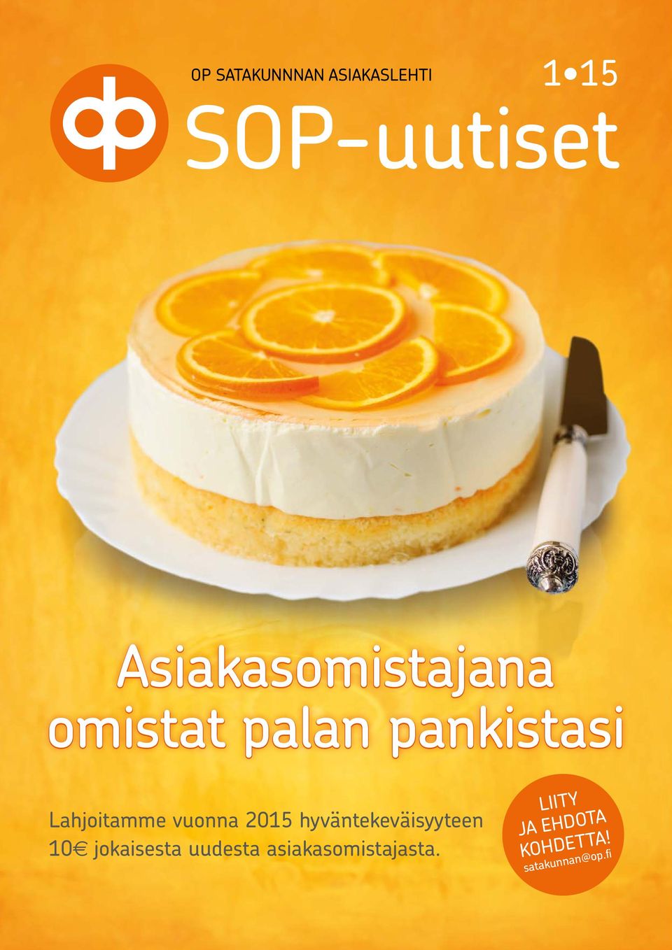 Lahjoitamme vuonna 2015 hyväntekeväisyyteen 10