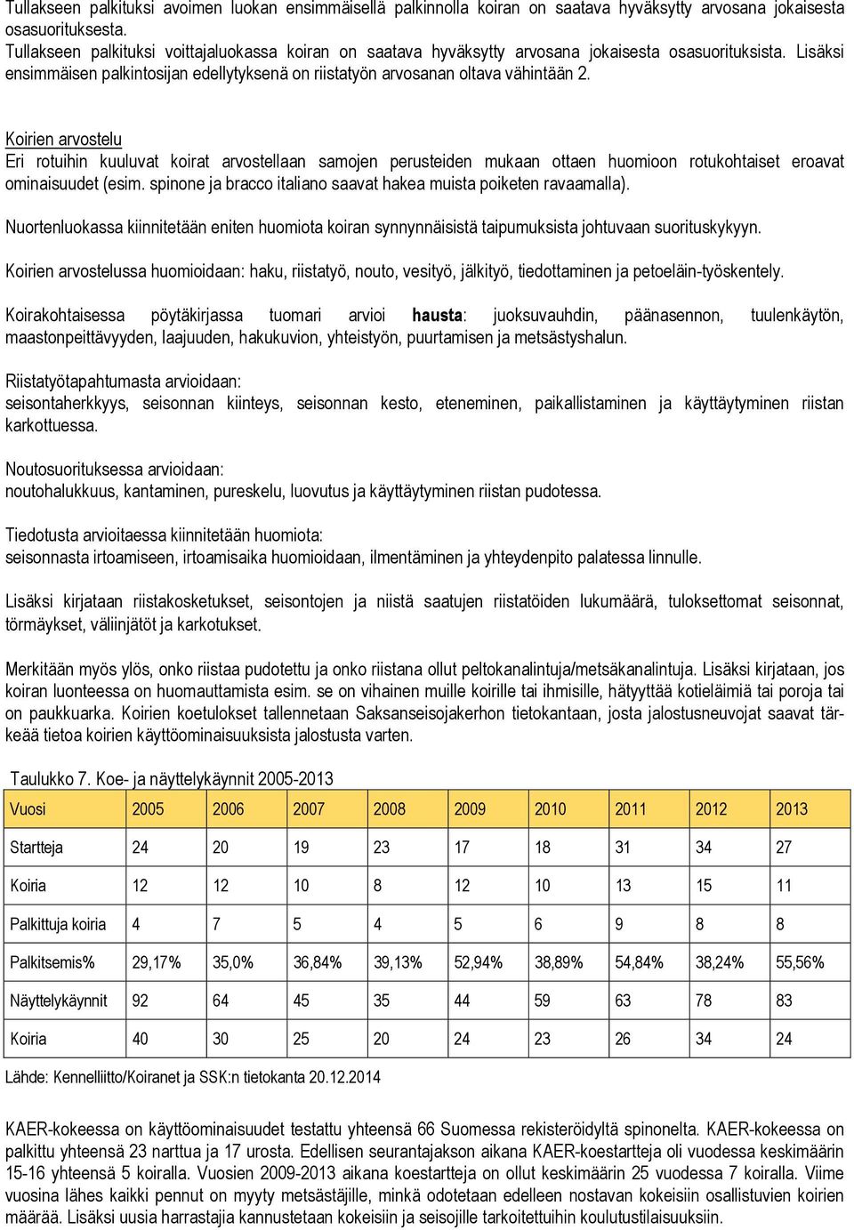 Koirien arvostelu Eri rotuihin kuuluvat koirat arvostellaan samojen perusteiden mukaan ottaen huomioon rotukohtaiset eroavat ominaisuudet (esim.