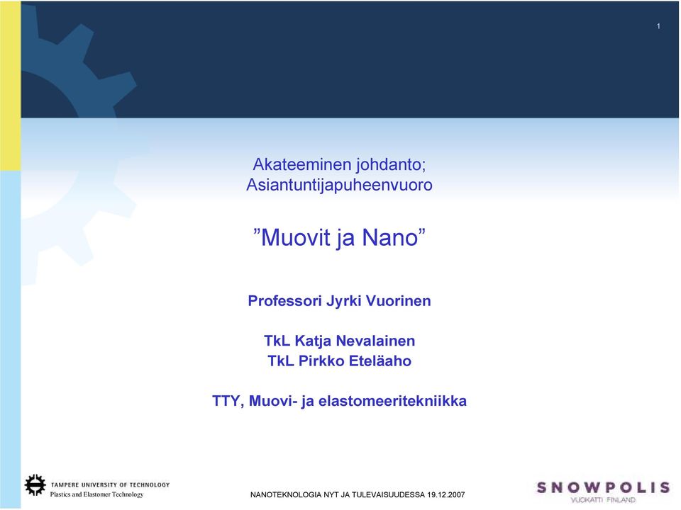 Professori Jyrki Vuorinen TkL Katja