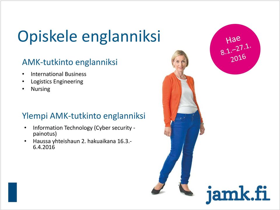 Ylempi AMK tutkinto englanniksi Information Technology
