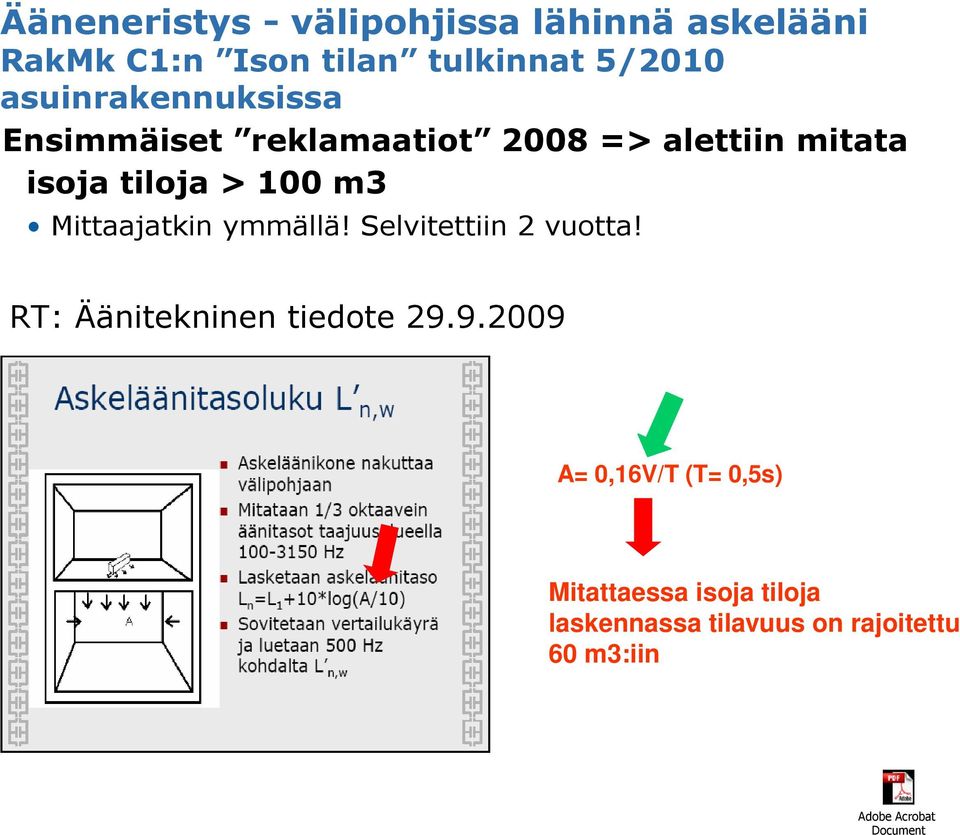 Mittaajatkin ymmällä! Selvitettiin 2 vuotta! RT: Äänitekninen tiedote 29.