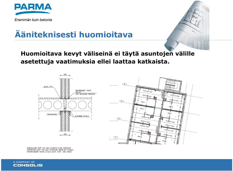 täytä asuntojen välille