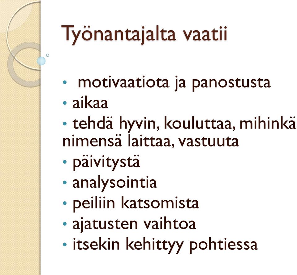 laittaa, vastuuta päivitystä analysointia peiliin