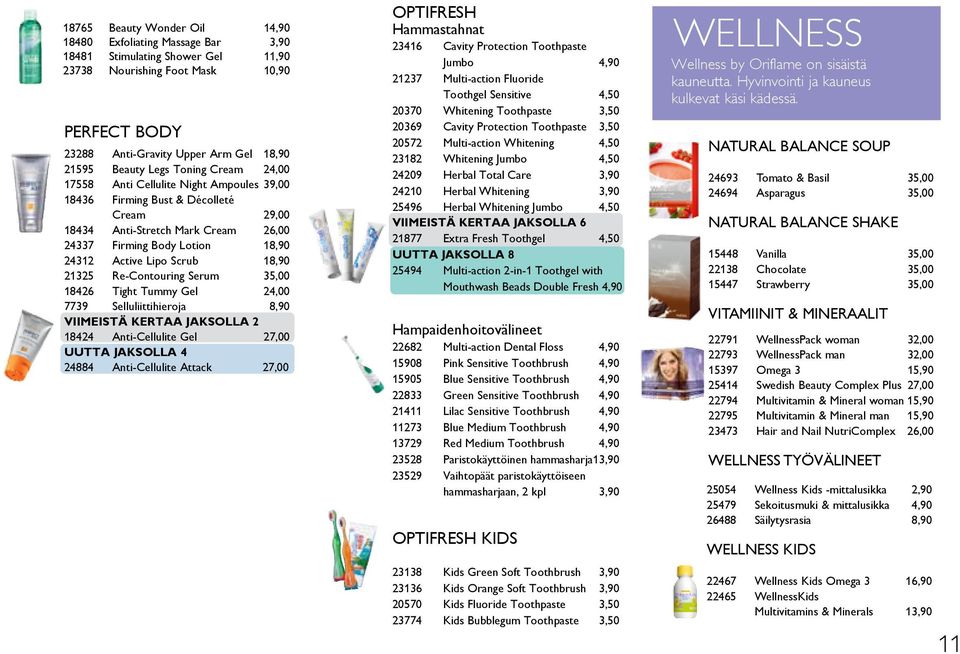 Scrub 18,90 21325 Re-Contouring Serum 35,00 18426 Tight Tummy Gel 24,00 7739 Selluliittihieroja 8,90 VIIMEISTÄ KERTAA JAKSOLLA 2 18424 Anti-Cellulite Gel 27,00 UUTTA JAKSOLLA 4 24884 Anti-Cellulite