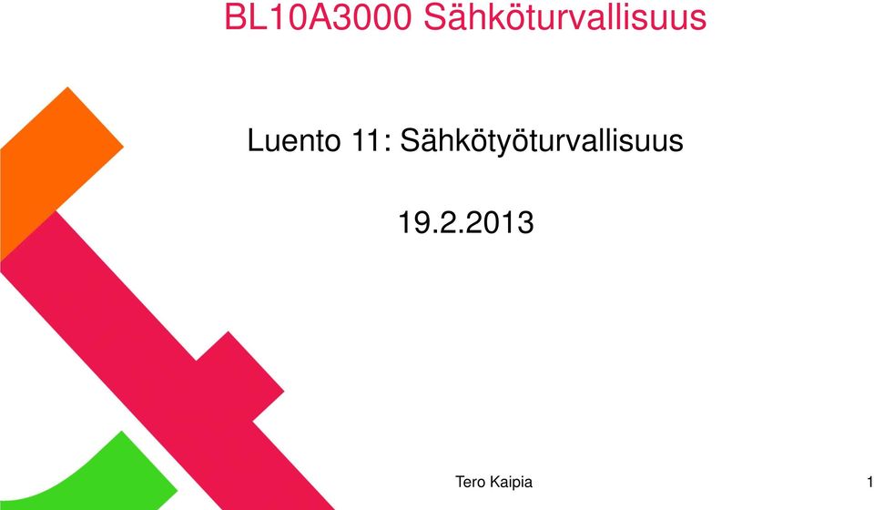 Luento 11: