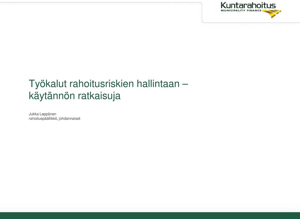 ratkaisuja Jukka Leppänen