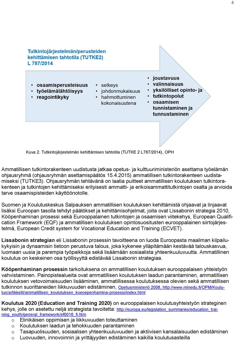 asettamispäätös 15.4.2015) ammatillisen tutkintorakenteen uudistamiseksi (TUTKE3).