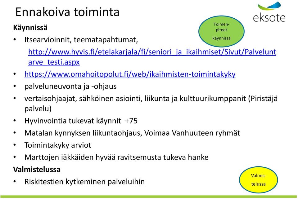 fi/web/ikaihmisten-toimintakyky palveluneuvonta ja -ohjaus vertaisohjaajat, sähköinen asiointi, liikunta ja kulttuurikumppanit (Piristäjä