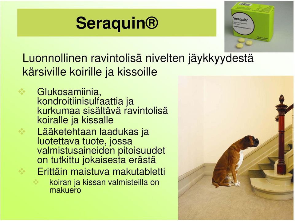 kissalle Lääketehtaan laadukas ja luotettava tuote, jossa valmistusaineiden pitoisuudet on