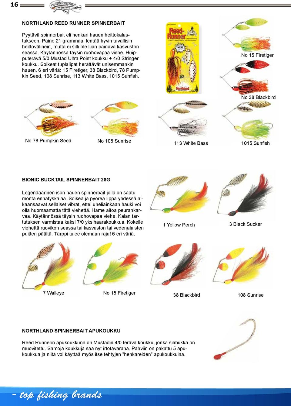 Huipputerävä 5/0 Mustad Ultra Point koukku + 4/0 Stringer koukku. Soikeat tuplalipat herättävät unisemmankin hauen.