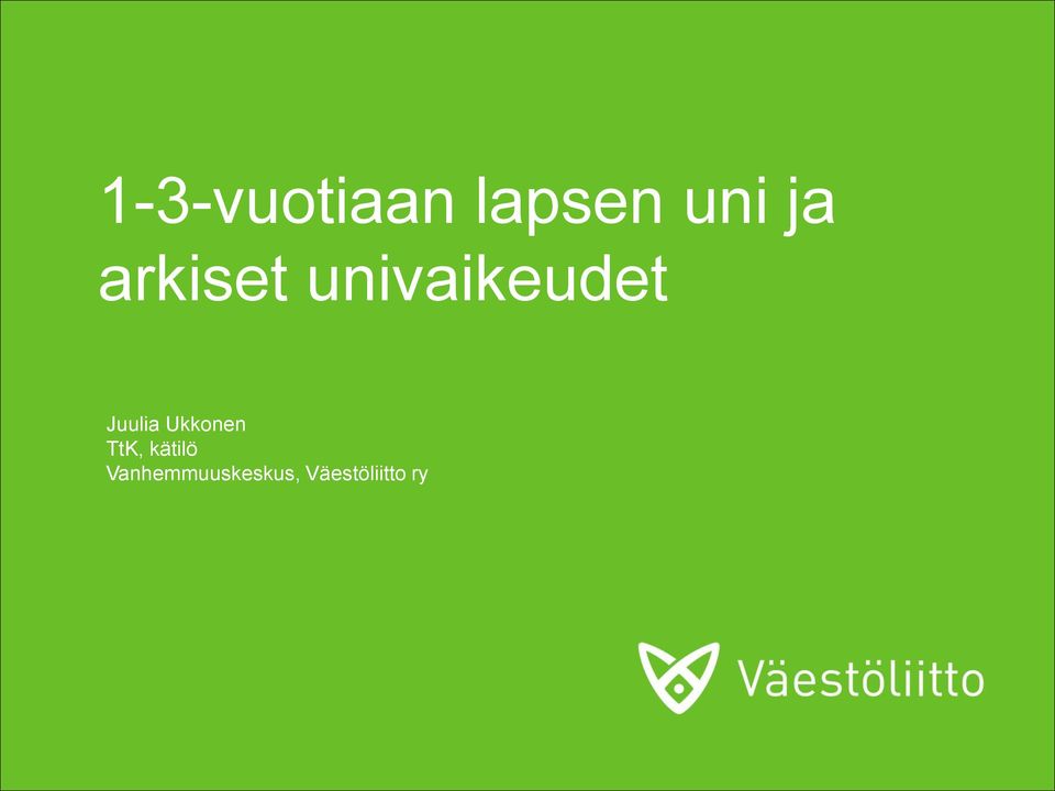 Juulia Ukkonen TtK, kätilö