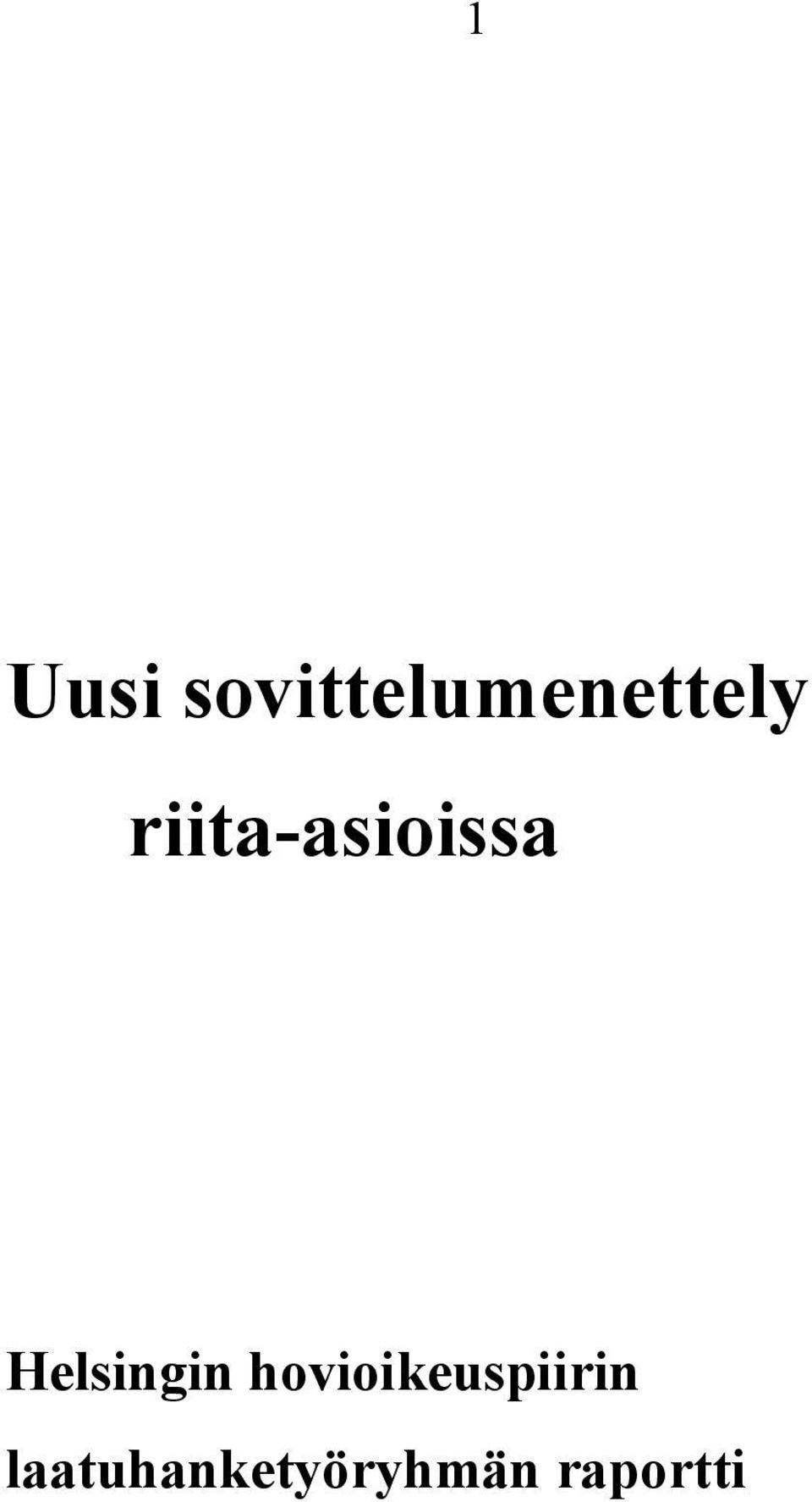 riita-asioissa