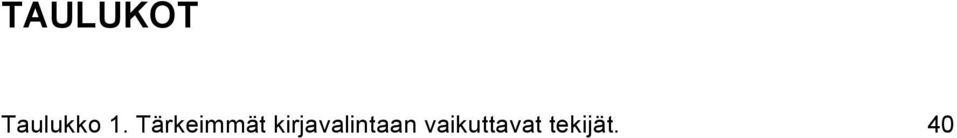 kirjavalintaan