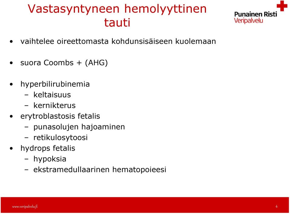 keltaisuus kernikterus erytroblastosis fetalis punasolujen