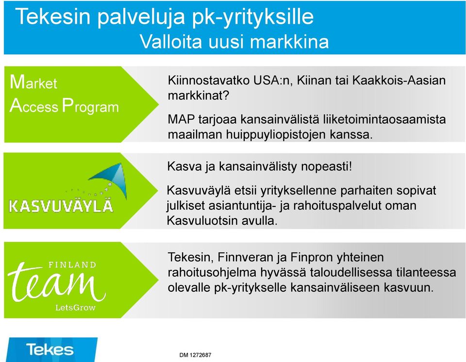 Kasva ja kansainvälisty nopeasti!