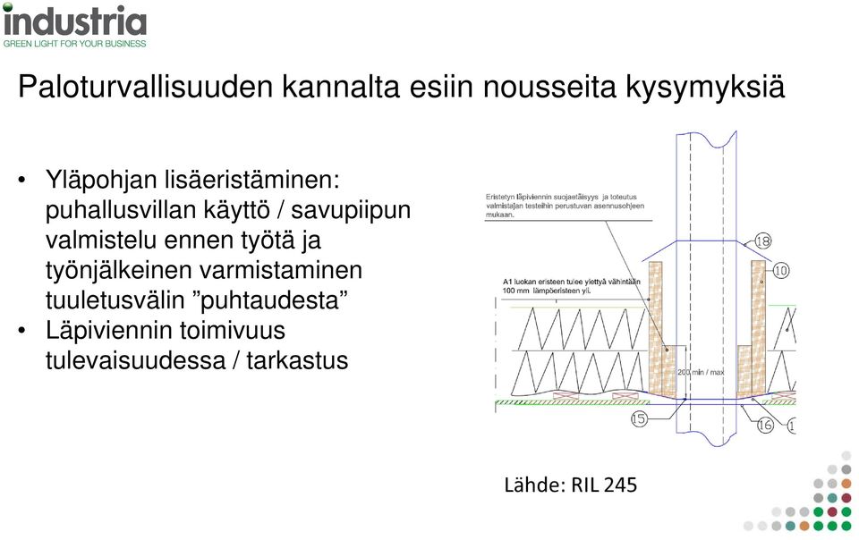 valmistelu ennen työtä ja työnjälkeinen varmistaminen