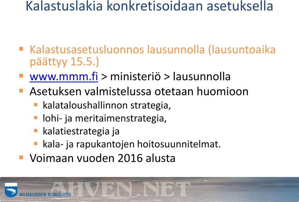 fi > ministeriö > lausunnolla Asetuksen valmistelussa otetaan huomioon