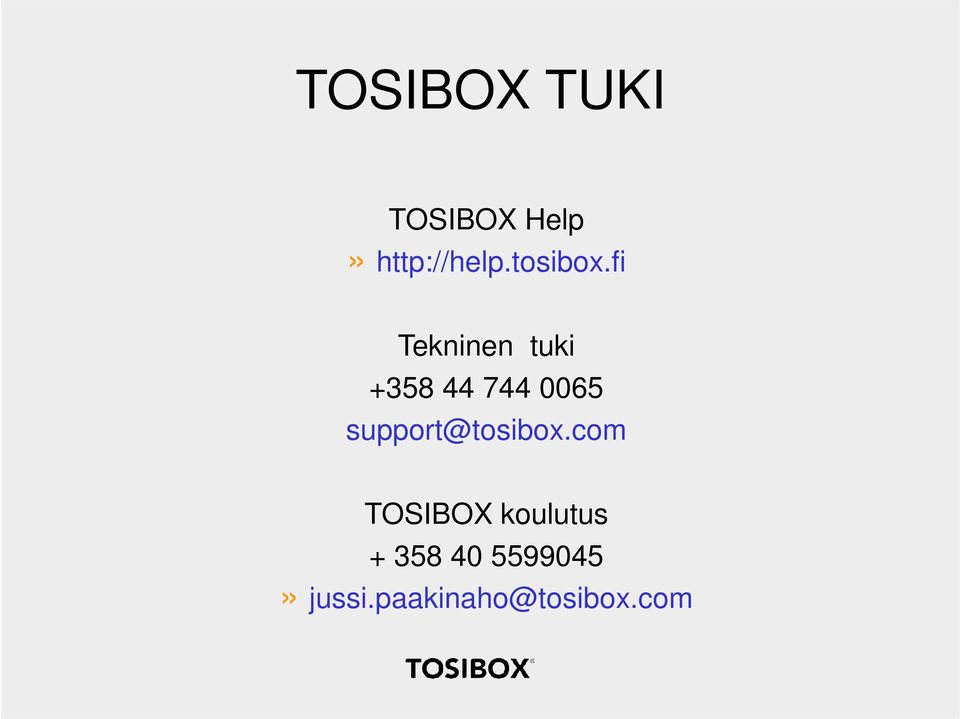 fi Tekninen tuki +358 44 744 0065