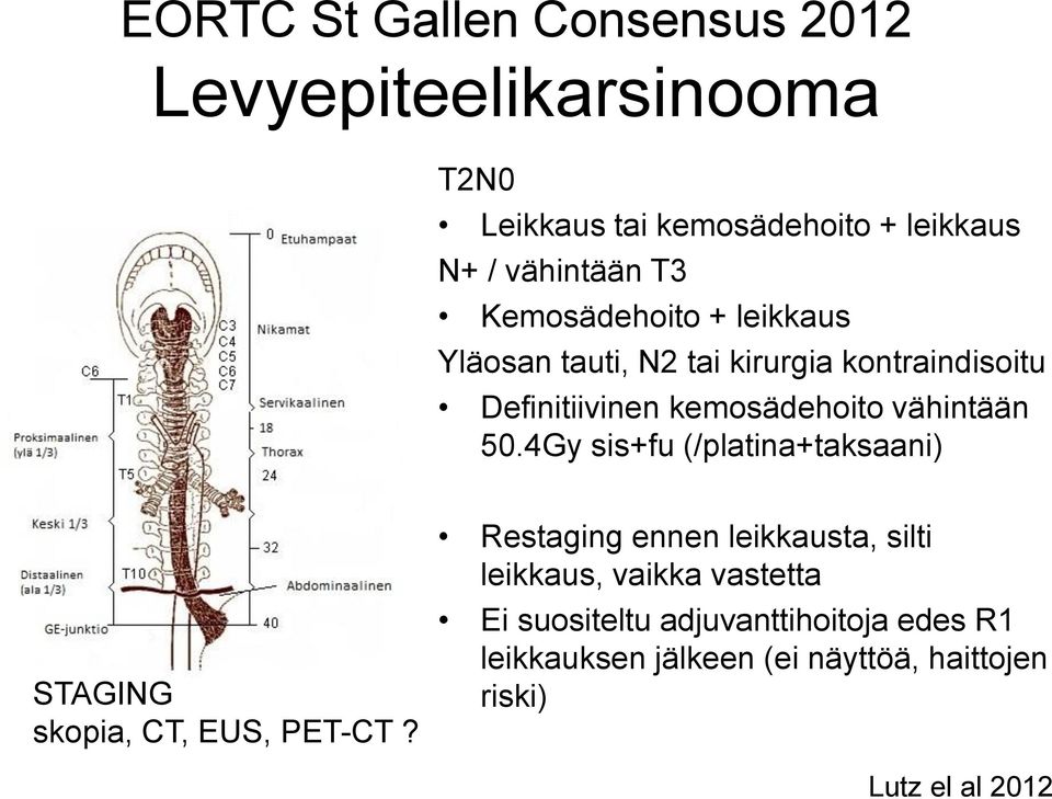 4Gy sis+fu (/platina+taksaani) STAGING skopia, CT, EUS, PET-CT?