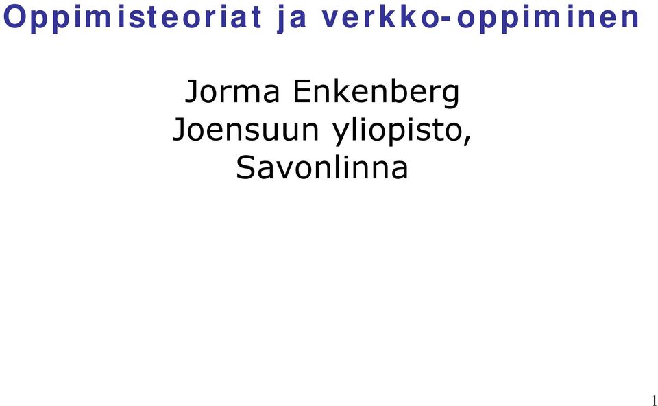 Jorma Enkenberg