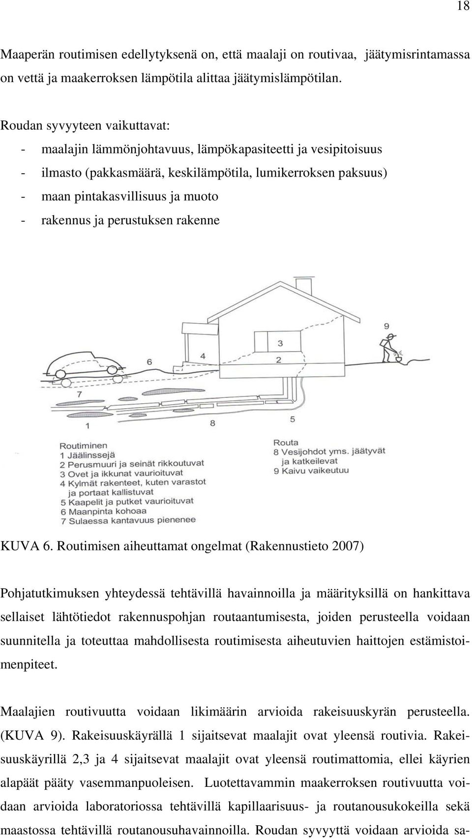 rakennus ja perustuksen rakenne KUVA 6.