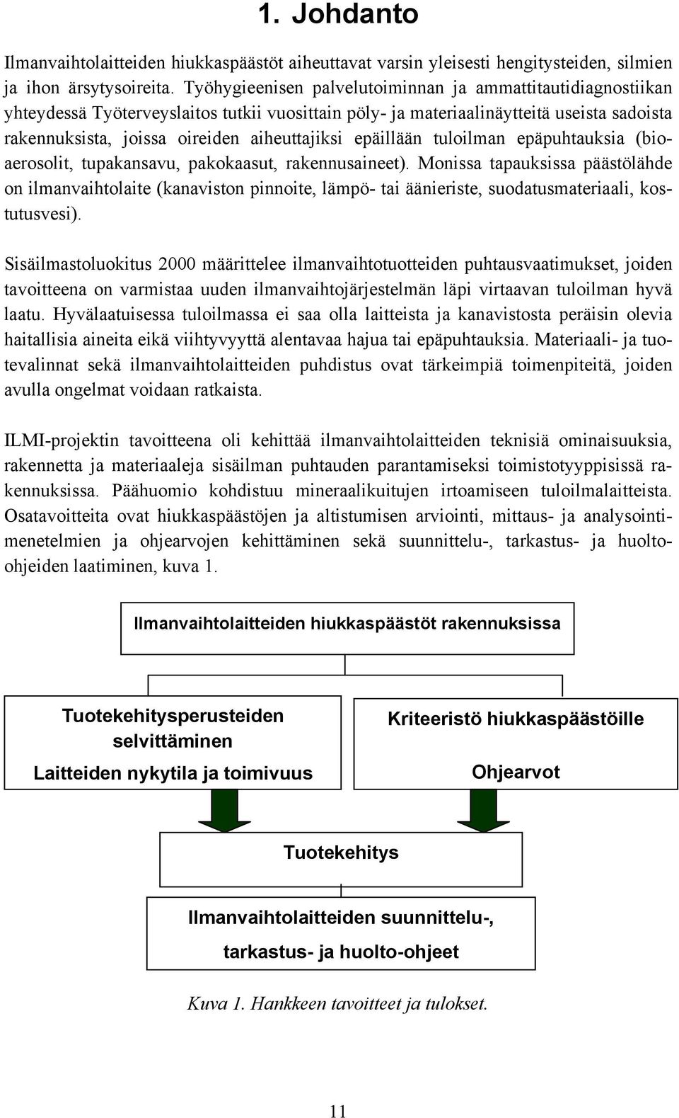 epäillään tuloilman epäpuhtauksia (bioaerosolit, tupakansavu, pakokaasut, rakennusaineet).