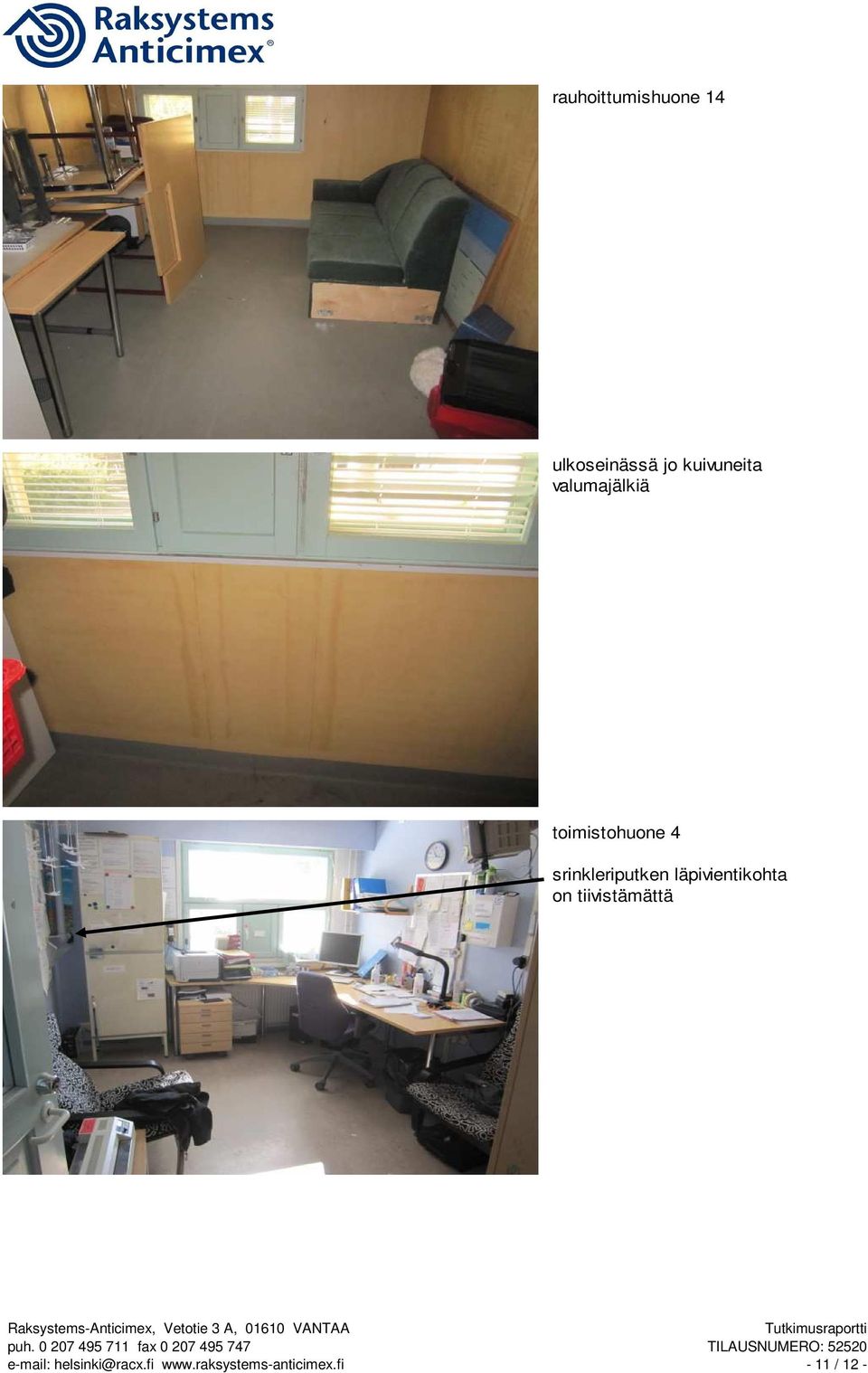 toimistohuone 4 srinkleriputken