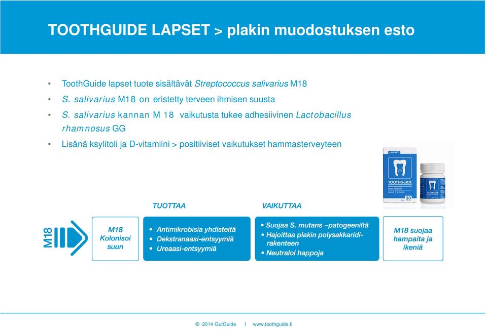 salivarius M18 on eristetty terveen ihmisen suusta S.