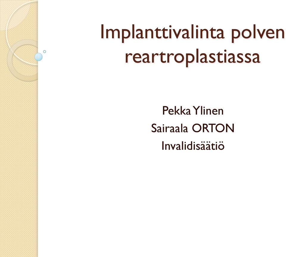 reartroplastiassa