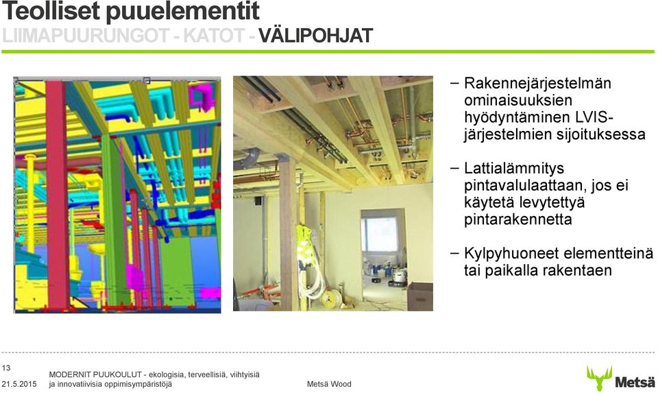 pintavalulaattaan, jos ei käytetä levytettyä