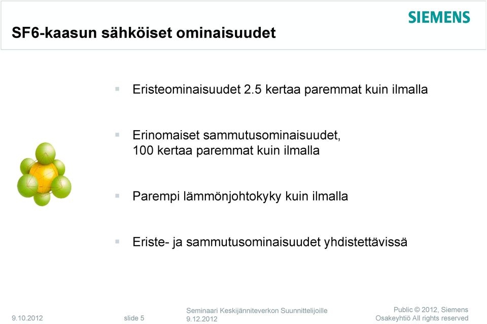 sammutusominaisuudet, 100 kertaa paremmat kuin ilmalla