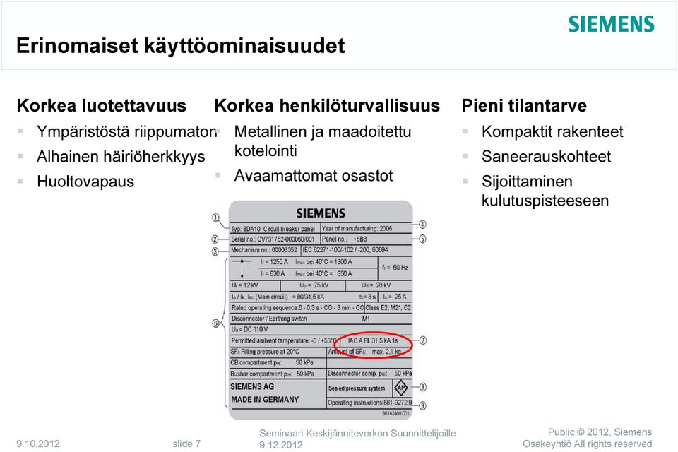 kotelointi Huoltovapaus Avaamattomat osastot Alhaiset sähkömagneettiset kentät