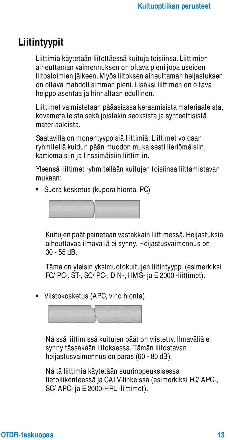 Liittimet valmistetaan pääasiassa keraamisista materiaaleista, kovametalleista sekä joistakin seoksista ja synteettisistä materiaaleista. Saatavilla on monentyyppisiä liittimiä.