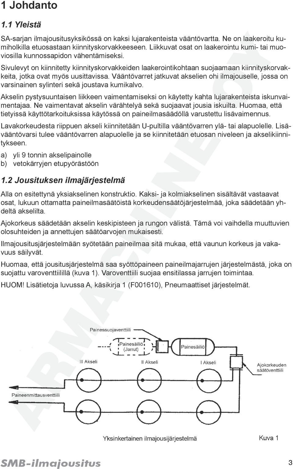 Sivulevyt on kiinnitetty kiinnityskorvakkeiden laakerointikohtaan suojaamaan kiinnityskorvakkeita, jotka ovat myös uusittavissa.