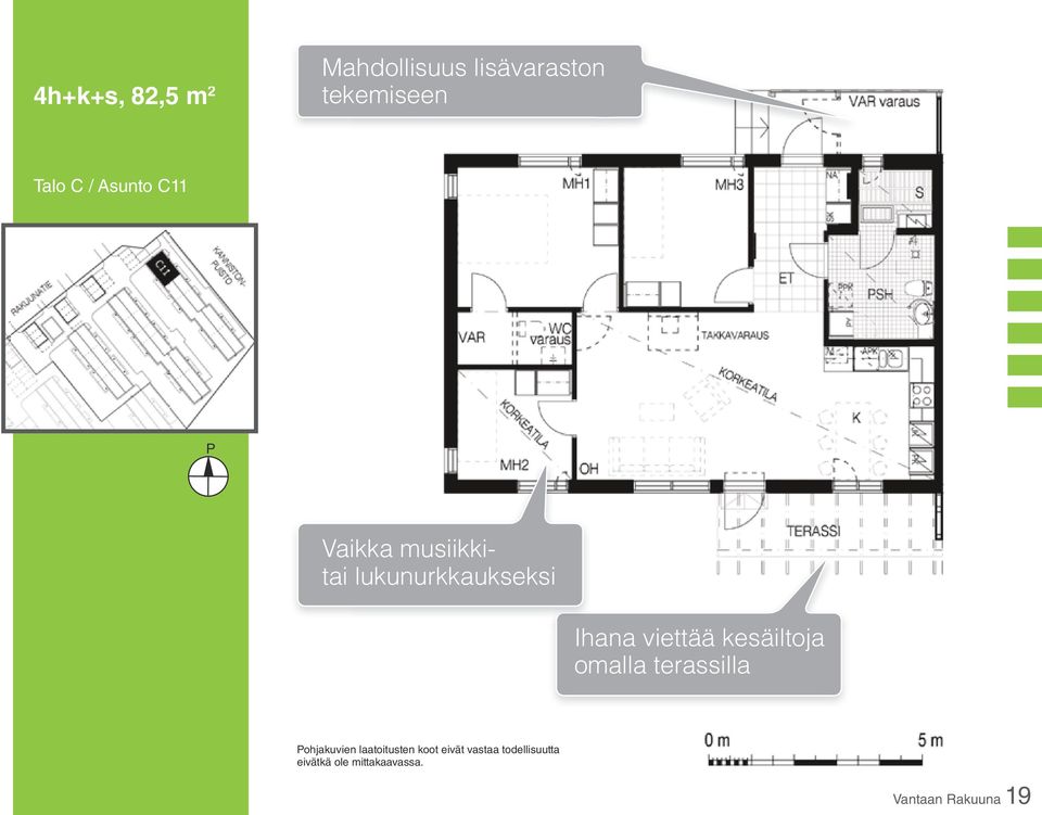 kesäiltoja omalla terassilla Pohjakuvien laatoitusten koot eivät