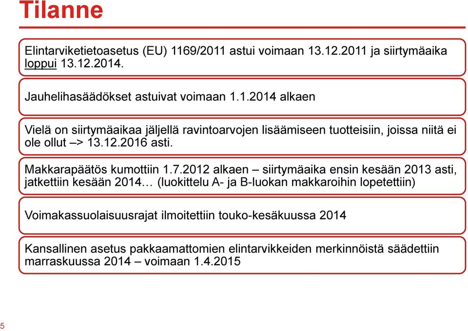 12.2016 asti. Makkarapäätös kumottiin 1.7.