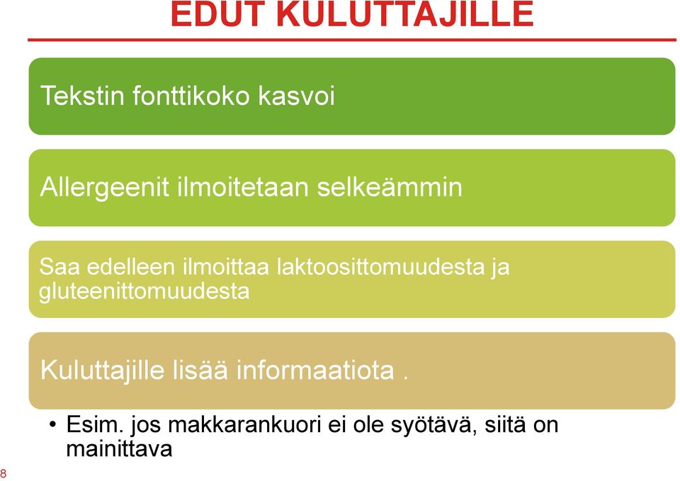 laktoosittomuudesta ja gluteenittomuudesta Kuluttajille