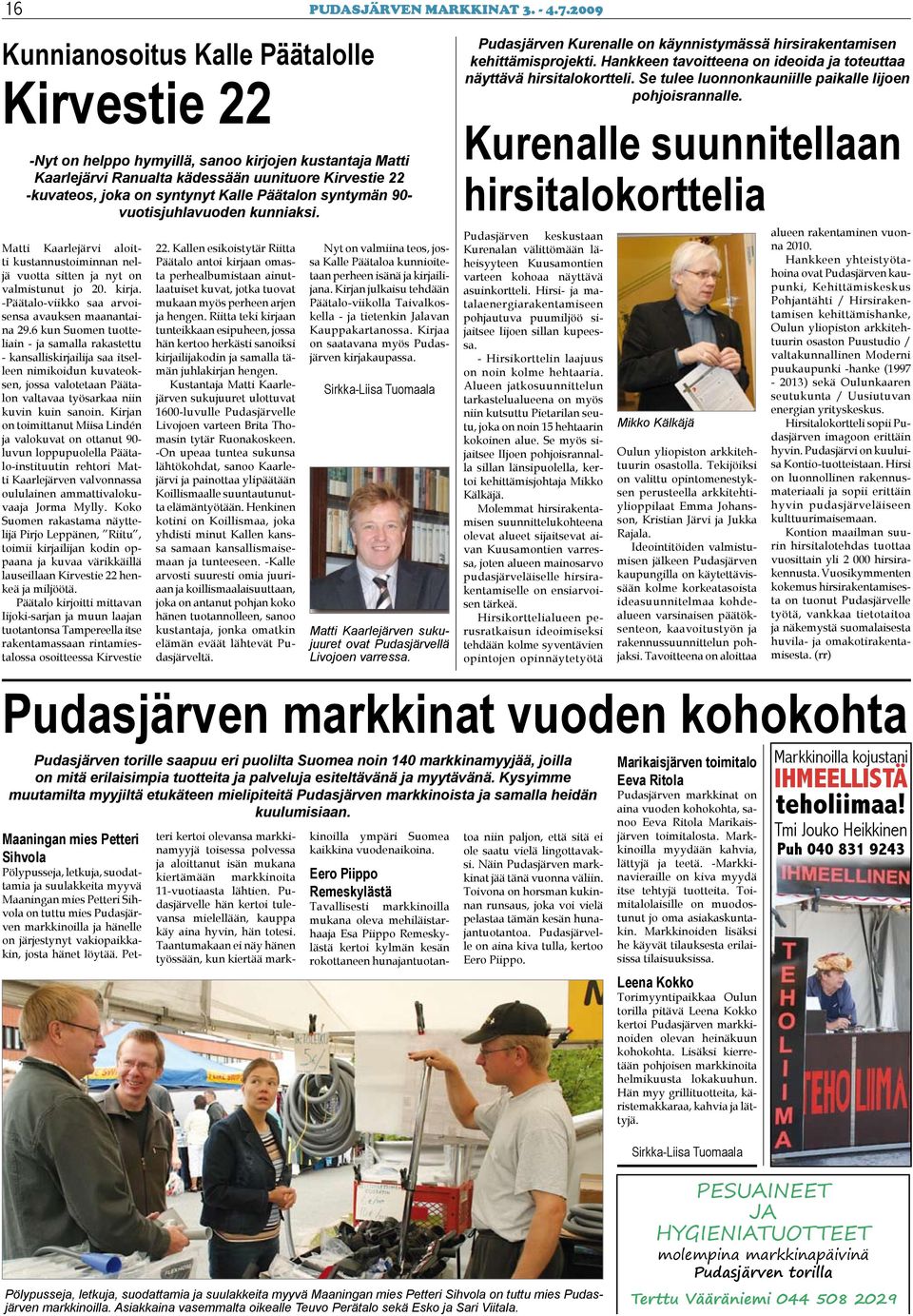 Pudasjarven Kaupungin Sivulla 20 Kesa Tapahtumia Pdf Free Download