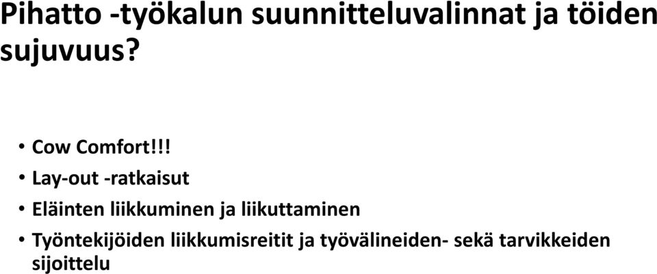 !! Lay-out -ratkaisut Eläinten liikkuminen ja