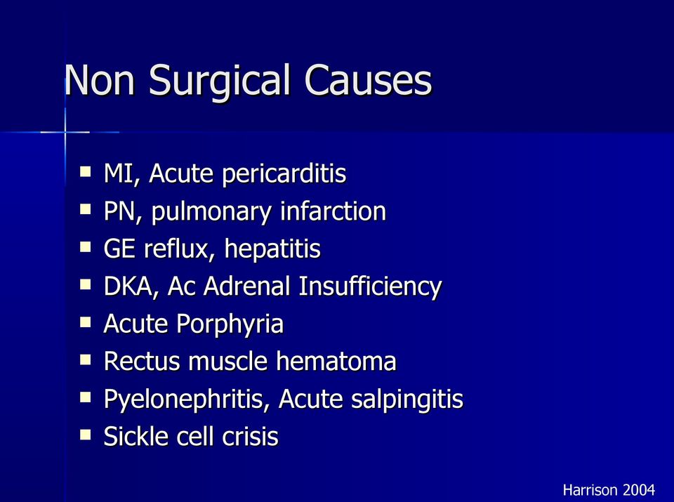 Adrenal Insufficiency Acute Porphyria Rectus muscle