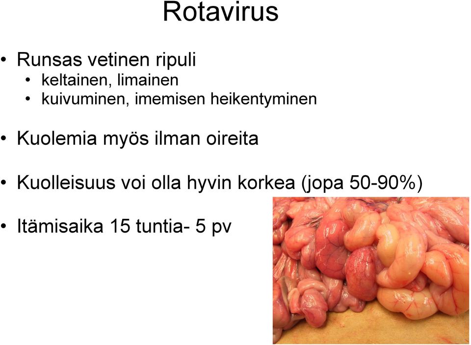 Kuolemia myös ilman oireita Kuolleisuus voi