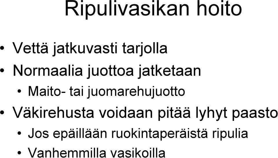 juomarehujuotto Väkirehusta voidaan pitää lyhyt