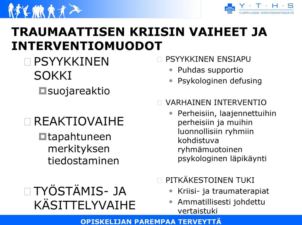 defusing VARHAINEN INTERVENTIO Perheisiin, laajennettuihin perheisiin ja muihin luonnollisiin ryhmiin